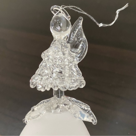 Vintage Spun Glass Angel Bell Christmas Tree Ornament - Picture 4 of 11